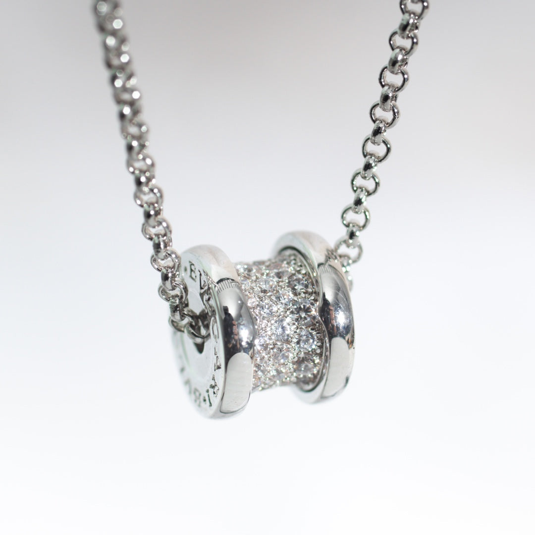 [valéa jewellery]ZERO 1 SILVER DIAMOND NECKLACE