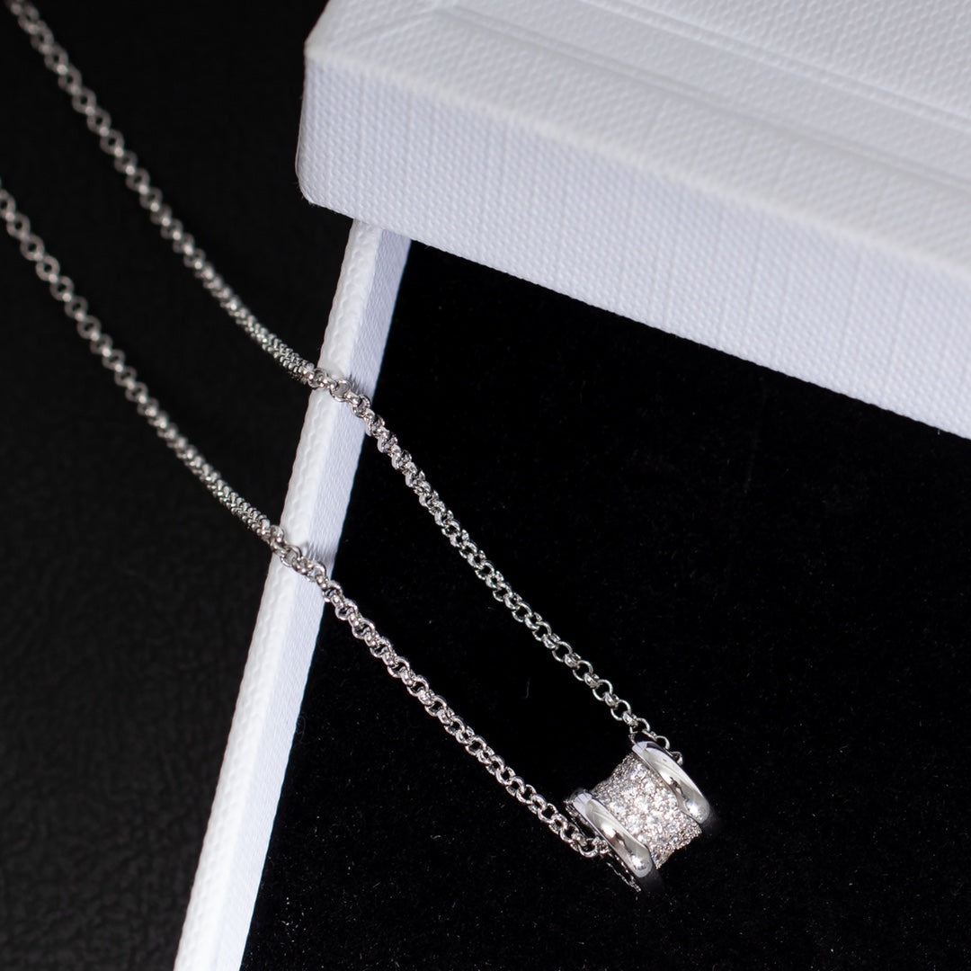 [valéa jewellery]ZERO 1 SILVER DIAMOND NECKLACE
