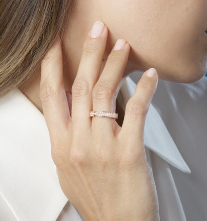 [Valéa jewellery]ALLIANCE LIENS VIDENCE PAVED DIAMOND 4MM RING