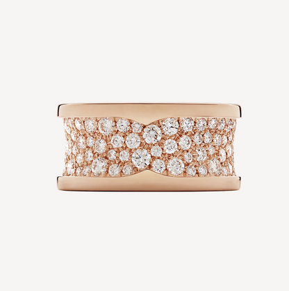 [valéa jewellery]ZERO 1 WITH PAVED DIAMONDS ON THE SPIRAL RING