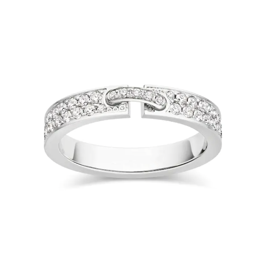 [Valéa jewellery]ALLIANCE LIENS VIDENCE PAVED DIAMOND 4MM RING