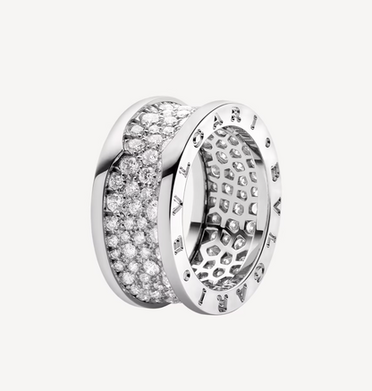 [valéa jewellery]ZERO 1 WITH PAVED DIAMONDS ON THE SPIRAL RING