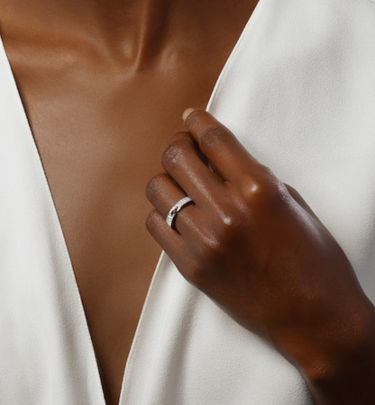 [Valéa jewellery]ALLIANCE LIENS VIDENCE PAVED DIAMOND 4MM RING